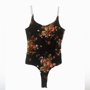 Polly & Esther Floral Print Body Suit Size XS